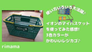イオンのマイバスケット口コミ 壊れたら無料で交換 カラーかわいいレジカゴの使い方 シンチャオ日記